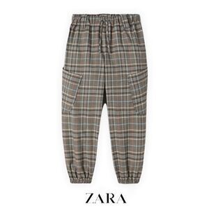 ZARA Kids | Gray | PLAID JOGGING PANTS